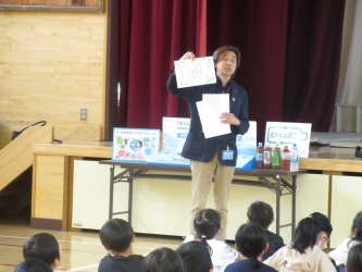 朝日小学校での授業の様子