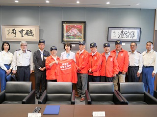 消防7団体との協定締結記念撮影