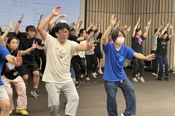 2024年の東京大塚阿波おどりの練習風景