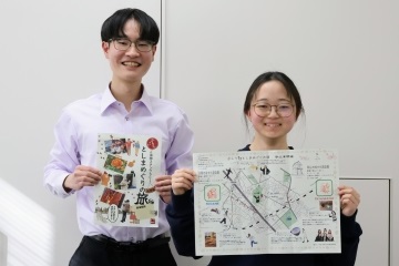 制作に協力してくれた大正大学生