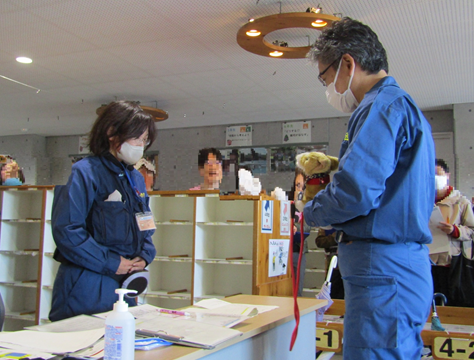 ペット同行避難者受付方法の確認