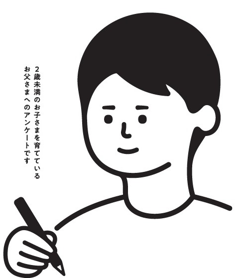 男性の育児環境に関する調査の封筒です。