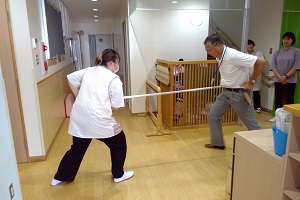 さすまた実践中2