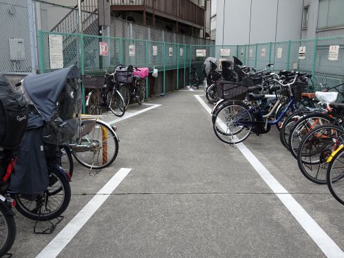 千登世橋自転車駐車場