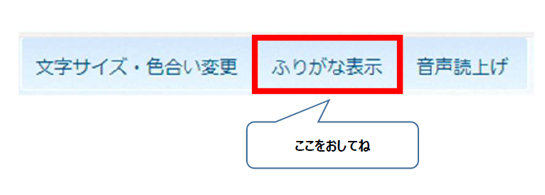 ふりがな表示