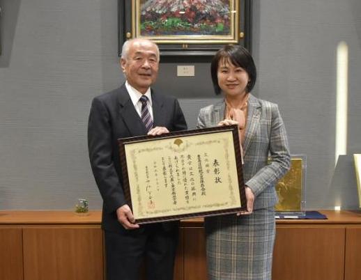保存会上原会長と区長【加工後】