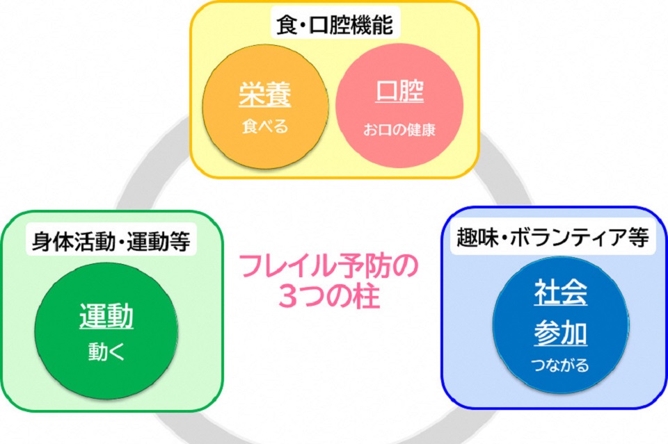 フレイル予防３つの柱