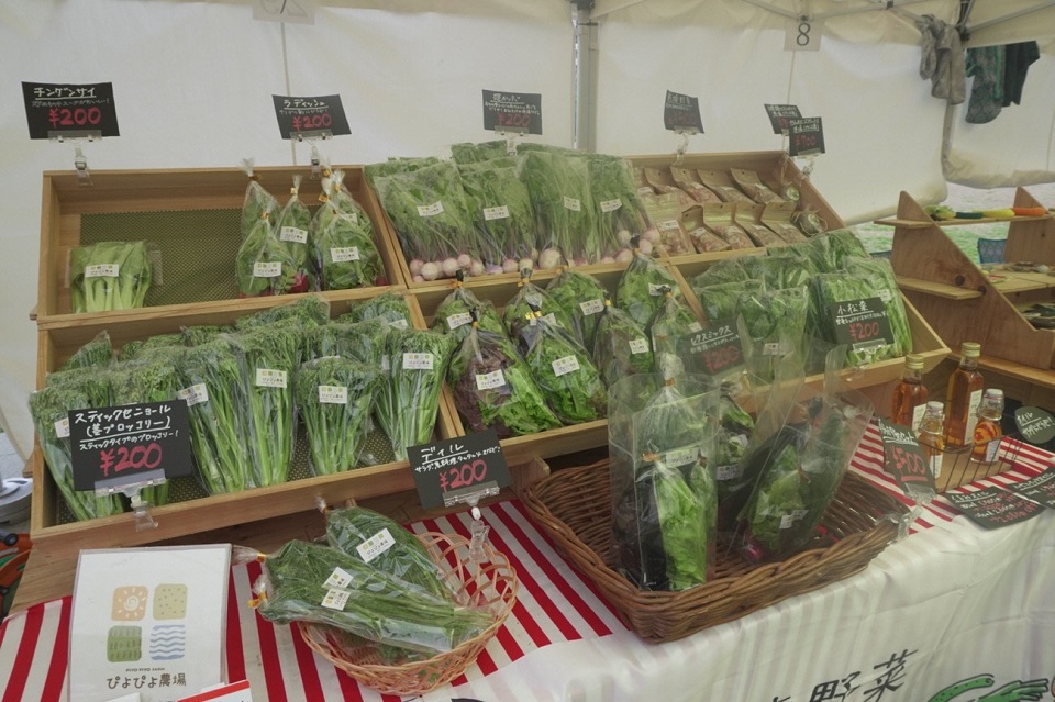 イケサンパークの野菜売り場