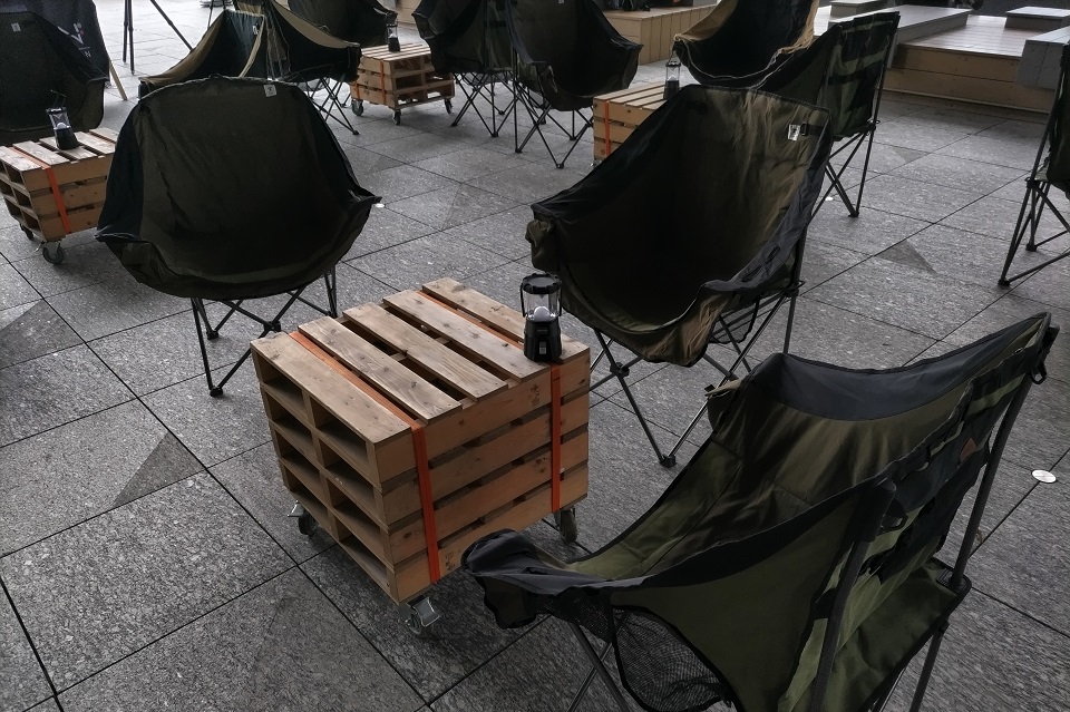 スカイデッキの椅子