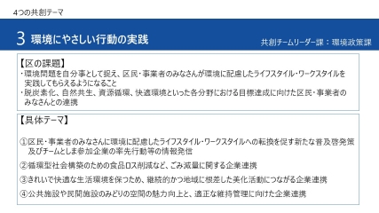 テーマ3 環境にやさしい行動の実践